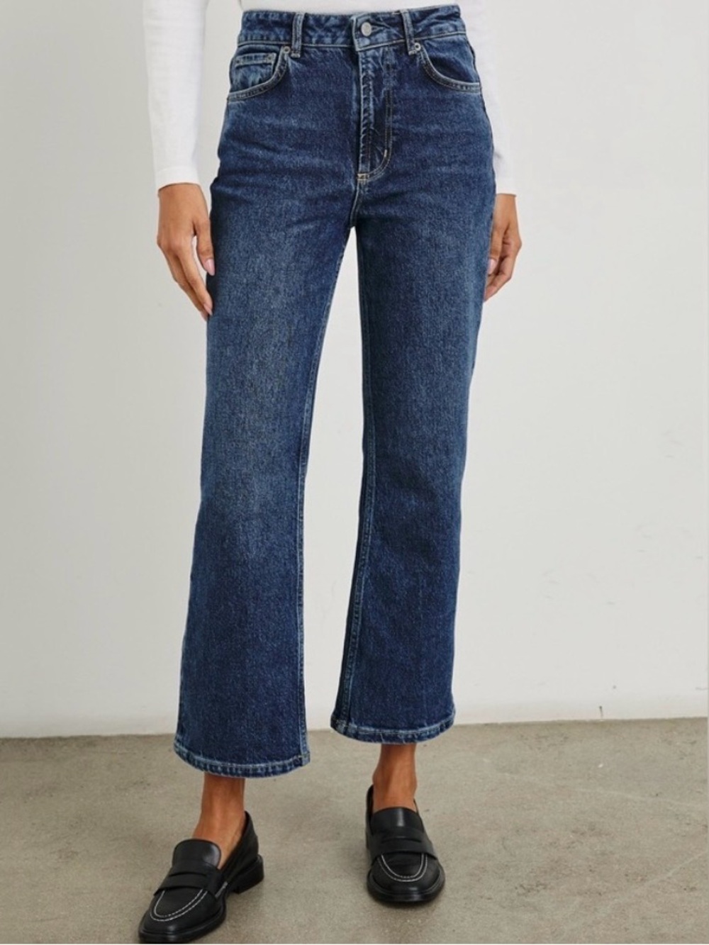 Rails-Sunset Crop, High-Rise Straight-Leg Jeans